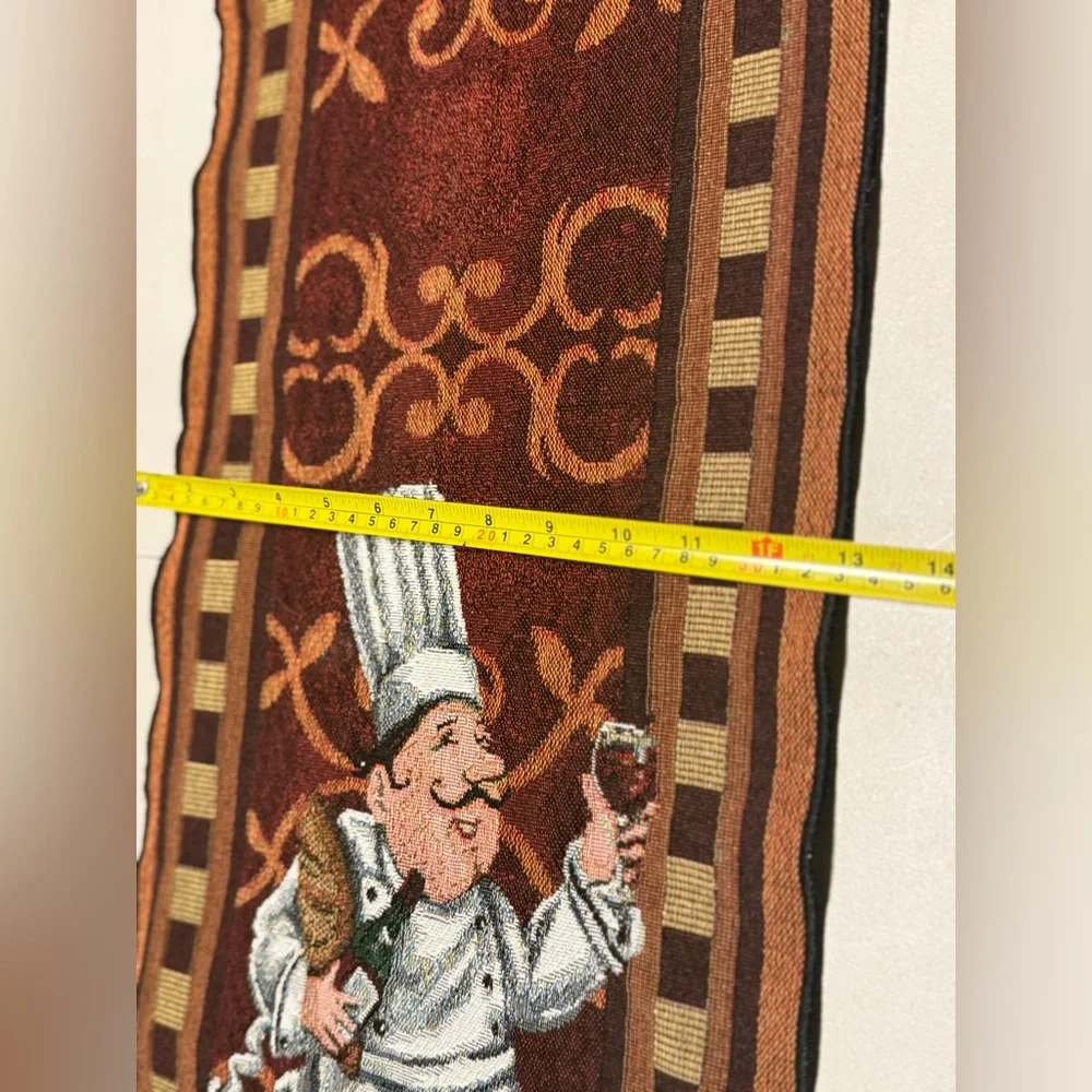 Chef-Themed Brown Table Runner